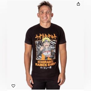 Bioworld Naruto Shippuden Mens' Anime Shirt Ichiraku Ramen Shop T-Shirt Medium